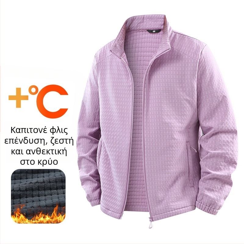 Bird Edition soft shell μπουφάν φθινοπωρο-χειμώνα με φλίς επένδυση, για άνδρες και γυναίκες, σε στυλ ζευγαριού, με σταθερό γιακά, παχύτερο για ζεστασιά