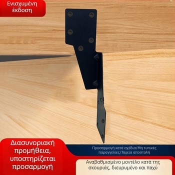 Βαρύς τριγωνικός στηριγμός ντουλάπας με κλιπ – μεταλλικά εξαρτήματα σύνδεσης
