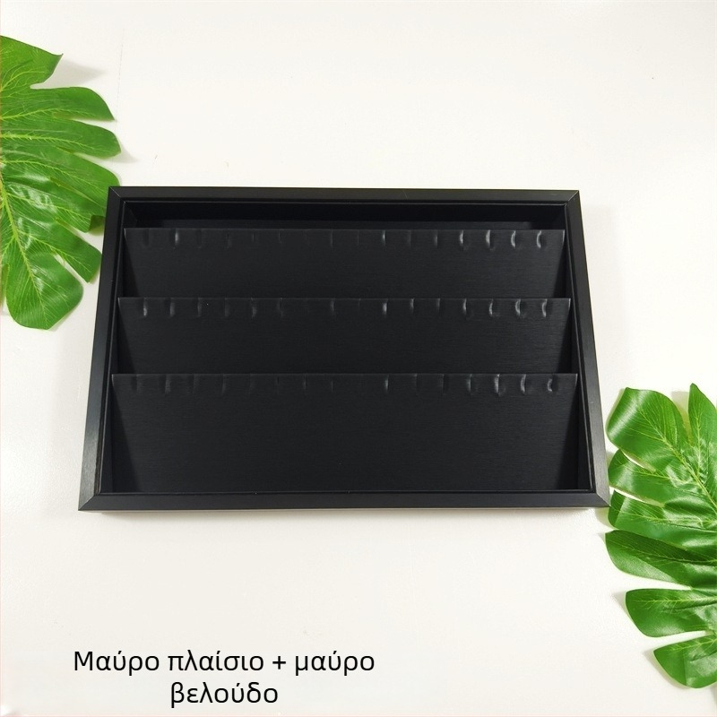 Πλαίσιο από χρυσό μέταλλο για προβολή κοσμημάτων: σκουλαρίκια και κολιέ