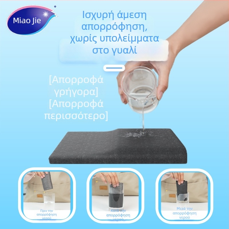 Miaojie Μαγικός πανί καθαρισμού γυαλιών – παχύτερο απορροφητικό ύφασμα, οικιακή χρήση για τζάμια παραθύρων και καθρέφτες