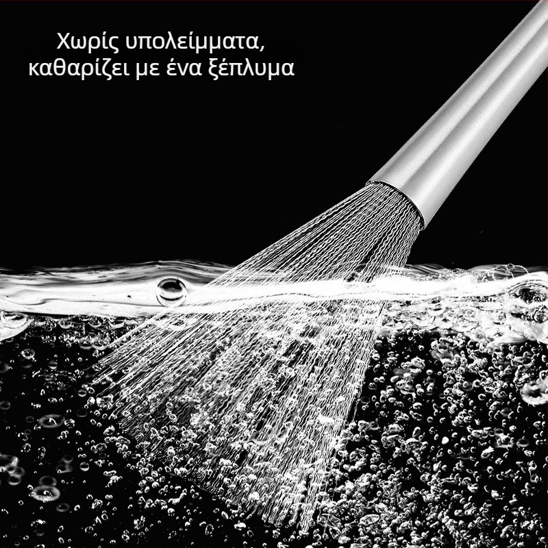 Βούρτσα κατσαρόλας από ανοξείδωτο 304 με επεκτεινόμενη λαβή – καθαρισμού κουζίνας για κατσαρόλες και απομάκρυνση λίπους