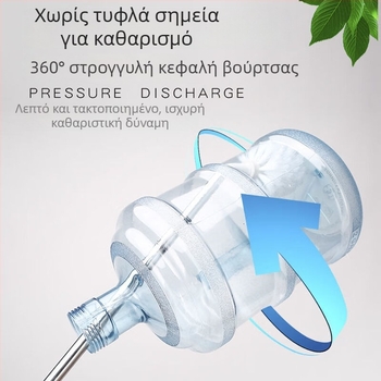 Ανοξείδωτη βούρτσα κουβά με επέκταση και μεταλλική μπάλα καθαρισμού για μεγάλους και μικρούς κουβάδες