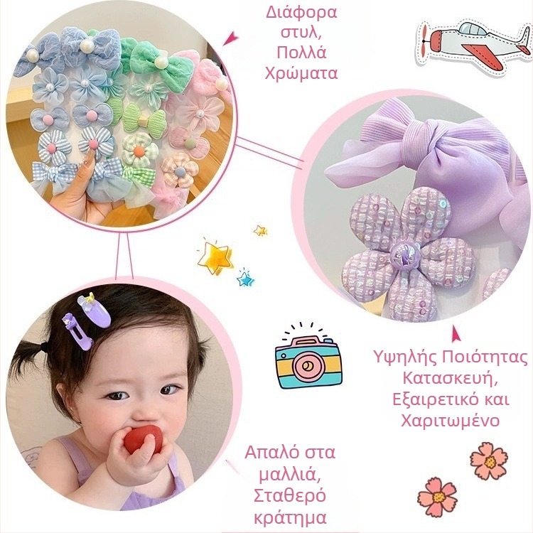Κλιπ μαλλιών για παιδιά – γλυκό φιόγκος πριγκίπισσα, αξεσουάρ μαλλιών για κορίτσια