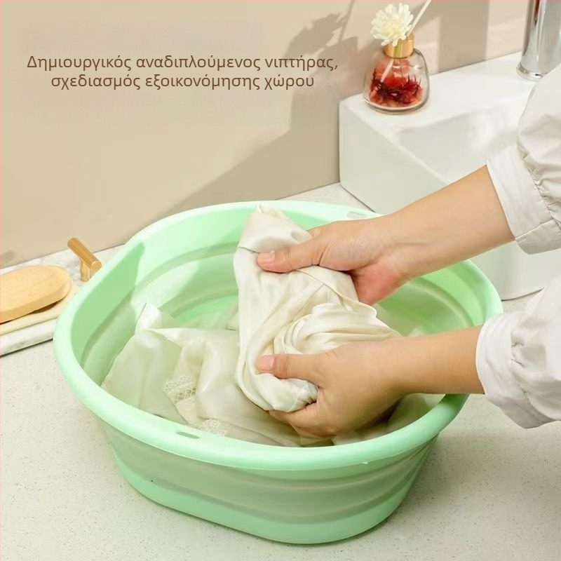 Αναδιπλούμενος πλαστικός νιπτήρας για κοιτώνες, οικιακή χρήση και ταξίδια – μεγάλου, μεσαίου και μικρού μεγέθους