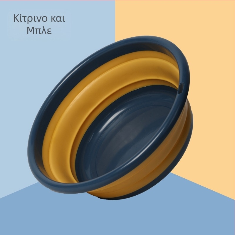 Πτυσσόμενη λεκάνη ιαπωνικού στυλ, παχύτερη λεκάνη για πλύσιμο, φορητή λεκάνη νερού για ταξίδια και υπαίθρια χρήση