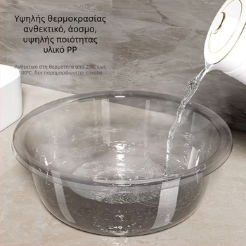 Διαφανής πλαστικός κάδος πλυσίματος με παχιά κατασκευή – Μεγάλος πολυχρηστικός κάδος για πλύσιμο προσώπου, κουζίνα, πλύσιμο λαχανικών, ρούχων και μπανάκι ποδιών μωρού
