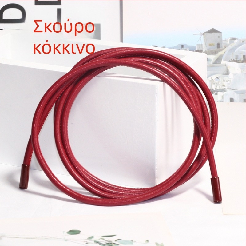 Γυναικεία ζώνη από microfiber δερματίνη με σχέδιο γούνας προβάτου, κυκλικός δερμάτινος σχοινί με φιόγκο, για παλτό, υπερ-μακρύ δέσιμο