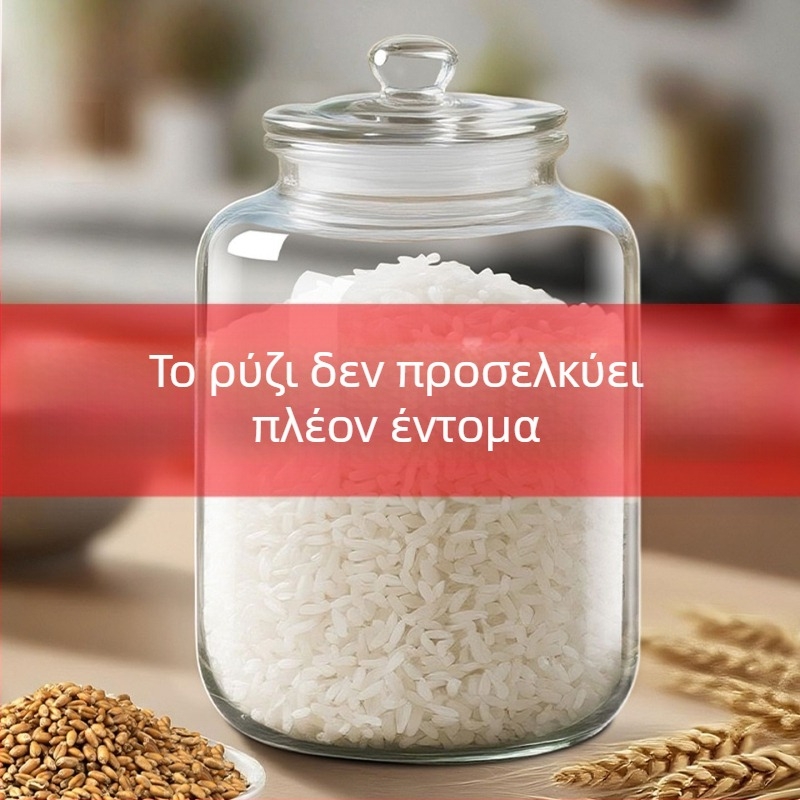 Μεταλλικός κάδος αποθήκευσης τροφίμων, εξαιρετικά μεγάλος, ανθεκτικός στην υγρασία, για κόκκους, ρύζι και αλεύρι