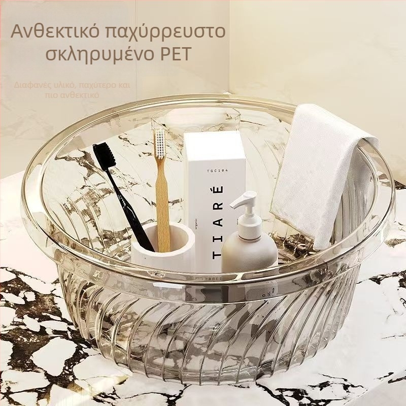 Διάφανος, πολυλειτουργικός νιπτήρας για οικιακή και κουζίνα χρήση, 32 cm, για πλύσιμο πιάτων και λαχανικών, πλύσιμο ρούχων και πλύσιμο χεριών