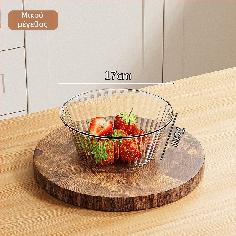 Διάφανο πλαστικό μπολ PET για σαλάτες, πολυτελές μπολ επιδόρπιο, παχυσμένο μεγάλο μπολ για νουντλς, μπολ φρούτων