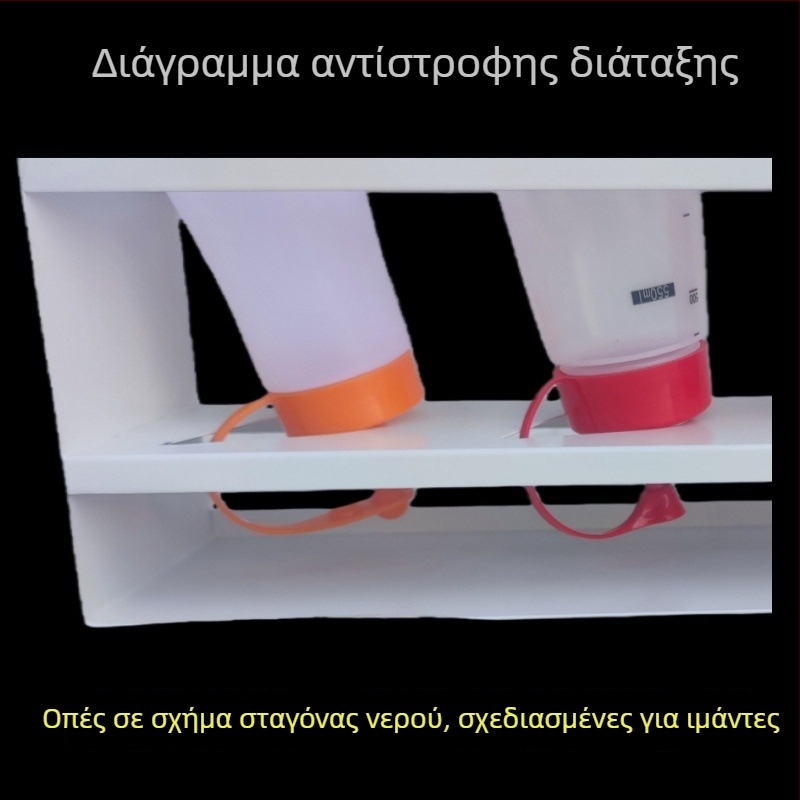 Θήκη μπαχαρικών για τον πάγκο της κουζίνας, αντίστροφο ράφι για μπουκάλια
