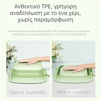 Αναδιπλόμενη τετράγωνη λεκάνη μπάνιου για μωρά με σχέδιο κινούμένων σχεδίων