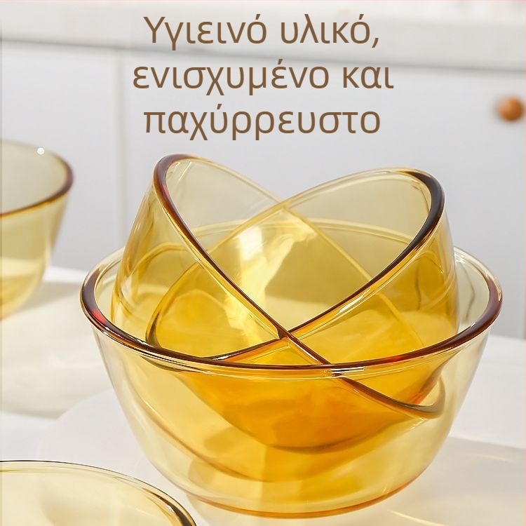 Θερμοανθεκτικό μπολ από μποροσιλιτικό γυαλί, μεγάλο μέγεθος· ιδανικό για φρουτοσαλάτα, νούντλς, ψήσιμο, χτύπημα αυγών, ανάμειξη ζύμης και σούπες.
