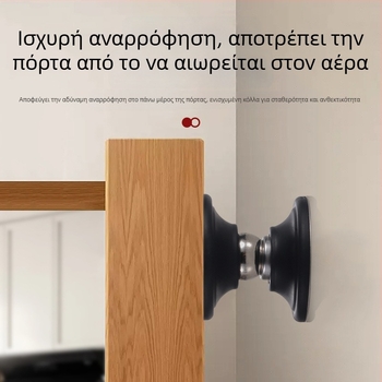 Νέος μαγνητικός σταθεροποιητής πόρτας χωρίς οπές – για μπάνιο και υπνοδωμάτιο, κοντή κατασκευή από σιλικόνη, προστασία από κρούσεις