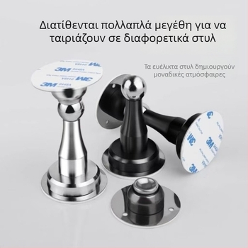Μαγνητικός σταθεροποιητής πόρτας τοίχου από ανοξείδωτο ατσάλι, χωρίς τρύπες, αντισύγκρουση, για μπάνιο