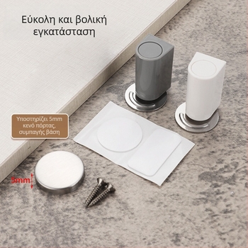 Πολύ στενός, ήσυχος περιοριστής πόρτας δαπέδου για γυάλινη πόρτα μπάνιου – αντιανεμικό και προστασία από κρούσεις