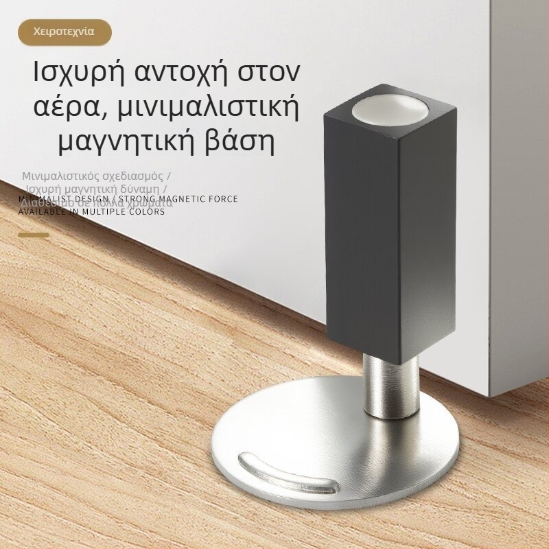 Νέο μοντέλο χωρίς διάτρηση, ultra-στενός και αθόρυβος κάτω πόρτας αποστάτης για γυάλινες πόρτες μπάνιου, ανθεκτικό στον άνεμο και στις προσκρούσεις