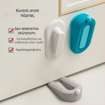 Προστατευτής πόρτας σε σχήμα ντόνατ από μαλακό PVC, δημιουργικός σχεδιασμός, ήσυχος απορροφητής πρόσκρουσης, διπλής χρήσης