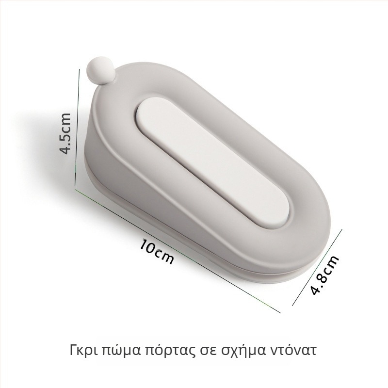 Προστατευτής πόρτας σε σχήμα ντόνατ από μαλακό PVC, δημιουργικός σχεδιασμός, ήσυχος απορροφητής πρόσκρουσης, διπλής χρήσης