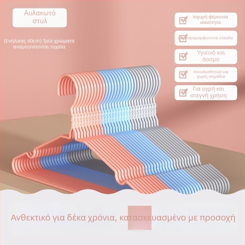 Παχιά και διευρυμένη κρεμάστρα ρούχων για οικιακή χρήση, κατάλληλη για ενήλικες και παιδιά, ράγα στέγνωσης ρούχων, για φοιτητικές εστίες