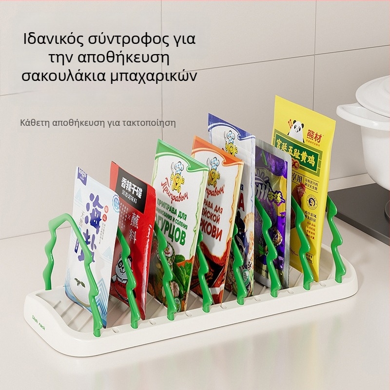 Ράφι αποθήκευσης σακουλών καρυκευμάτων σε σχήμα χριστουγεννιάτικου δέντρου – κουζίνας οργανωτής καρυκευμάτων, πολυλειτουργικός
