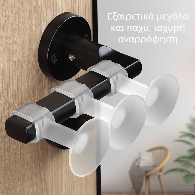 Σιλικόνης αποτρεπτικό προστατευτικό μαξιλαράκι για πόρτες και χερούλι παραθύρου, χωρίς τρύπες, κατάλληλο για κουζίνα και μπάνιο