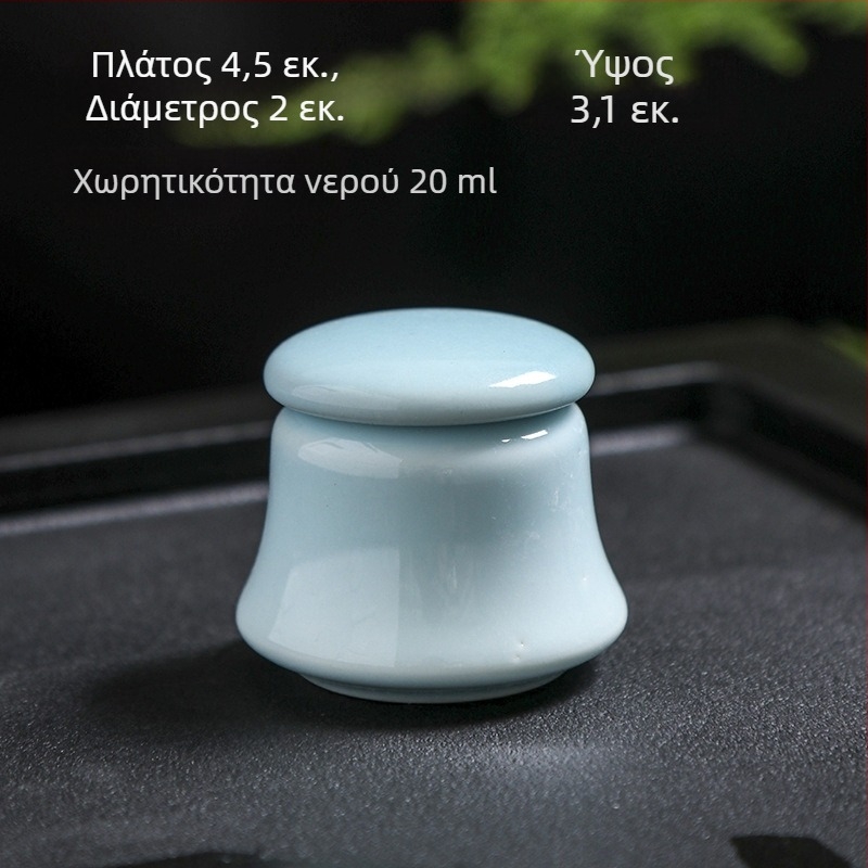 Κεραμικό δοχείο αποθήκεύσης με σφράγιση, βάζο σκόνης και φαρμάκων, κουτί ρουζ, μικρό δοχείο για τσάι
