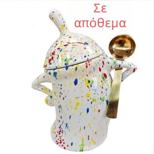 Κεραμικό δοχείο αποθήκευσης με κουτάλι – στιλ και αυτοπεποίθηση
