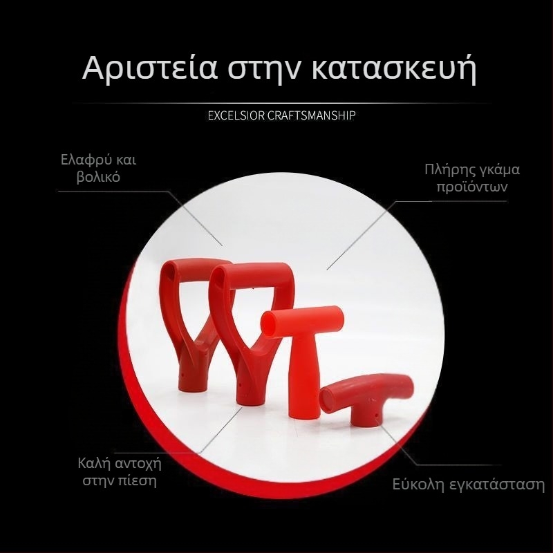 PVC λαβές φτυαριού με Y-σχήμα και T-σχήμα, λαβές φτυαριών από σίδηρο και χάλυβα, πλήρης σειρά μοντέλων