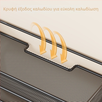 Διπλό επιτοίχιο ράφι ρουτέρ με ψύξη, για Wi‑Fi ρουτέρ και δέκτη τηλεόρασης