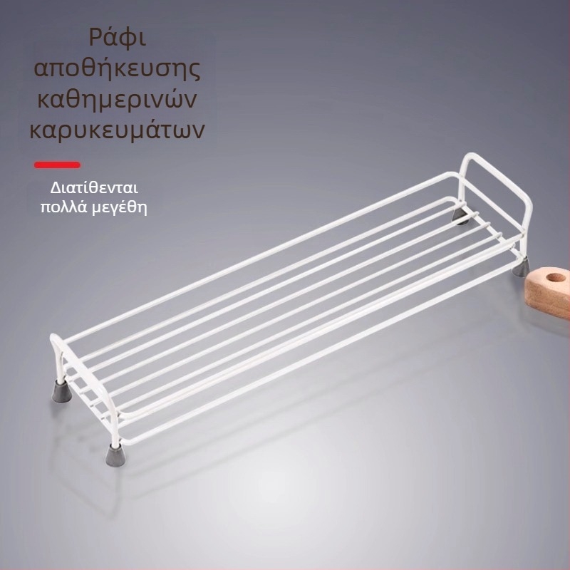Ράφι μπαχαρικών από ανθρακούχο χάλυβα, επιτοίχιο χωρίς τρύπες, πολυεπίπεδη αποθήκευση κουζίνας
