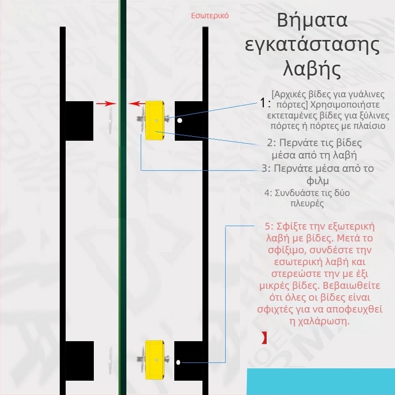 Μαύρη λαβή πόρτας από ανοξείδωτο ατσάλι εξωτερική για βίλα, για δίφυλλη πόρτα με τζάμι, τετράγωνη μεταλλική λαβή