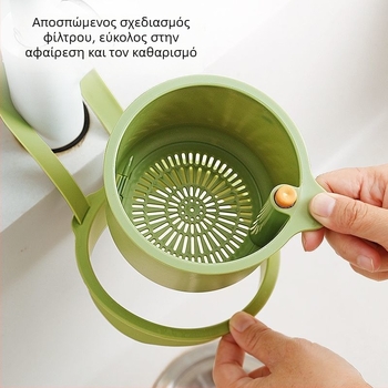 Κρεμάμενο καλάθι απόστραγγισης νεροχύτη για πλύσιμο λαχανικών, φίλτρο υπολειμμάτων φαγητών, ράφι οργάνωσης νεροχύτη κουζίνας