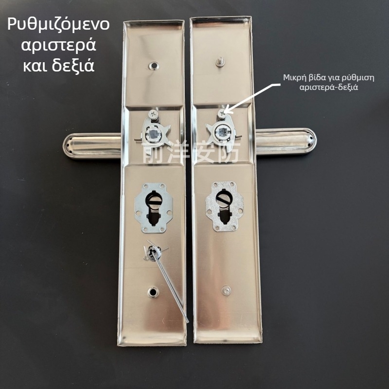 Καθολικό σετ λαβής πόρτας αντικλοπής και κλειδαριάς για πόρτες ασφαλείας – ατσάλι, μινιμαλιστικό σχέδιο (Μοντέλο 9085S)