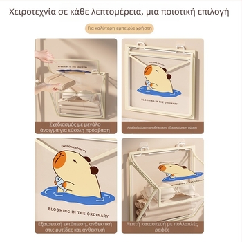 Στερεωμένο στον τοίχο ράφι αποθήκευσης μπάνιου με αδιάβροχη τσάντα για ρούχα, κρεμασμένο πίσω από την πόρτα