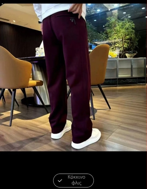 Ανδρικά casual παντελόνια από πολυεστέρα, με ίσια γραμμή και φαρδιά σιλουέτα, κορεατικού στυλ, ελαστικά και άνετα για φθινόπωρο-χειμώνα