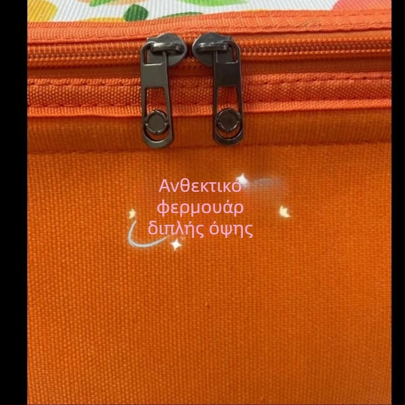 Κουτί αποθήκευσης από καμβά με διπλά φερμουάρ και μεταλλικό δαχτυλίδι, παχύτερο, ανθεκτικό στην υγρασία, μεγάλη χωρητικότητα για γκαρνταρόμπα
