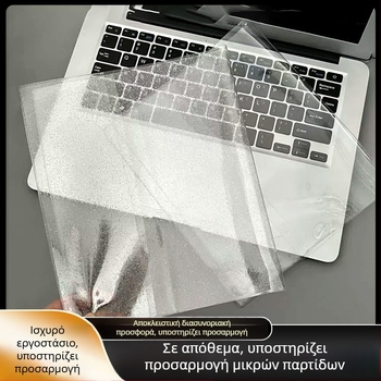 Διαφανής PVC θήκη για φωτοάλμπουμ A5 με τετραγωνικό σχέδιο τεσσάρων θέσεων, λαμπερή επίστρωση, αντοχή στη σκόνη και στο νερό, κατάλληλη για 3 ιντσών φωτογραφίες