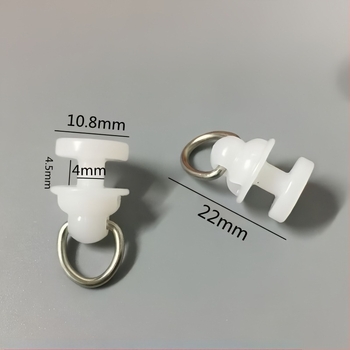 Αξεσουάρ κουρτινόδρομου: ρόλερ για ίσιες και καμπύλες ράγες, οδηγοί ράγας, δαχτυλίδια με γάντζο και κυλιόμενοι τροχοί
