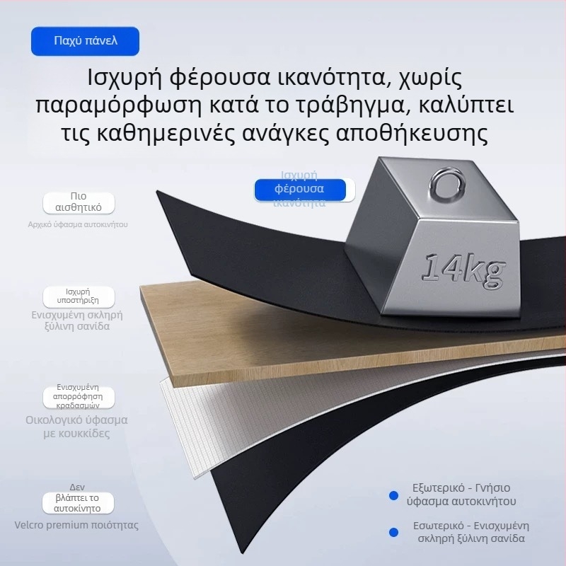 XPeng M03 διαχωριστικό πορτμπαγκάζ, αναδιπλούμενο κουτί αποθήκευσης και εσωτερικά διακοσμητικά αξεσουάρ