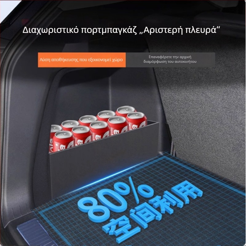 XPeng M03 διαχωριστικό πορτμπαγκάζ, αναδιπλούμενο κουτί αποθήκευσης και εσωτερικά διακοσμητικά αξεσουάρ
