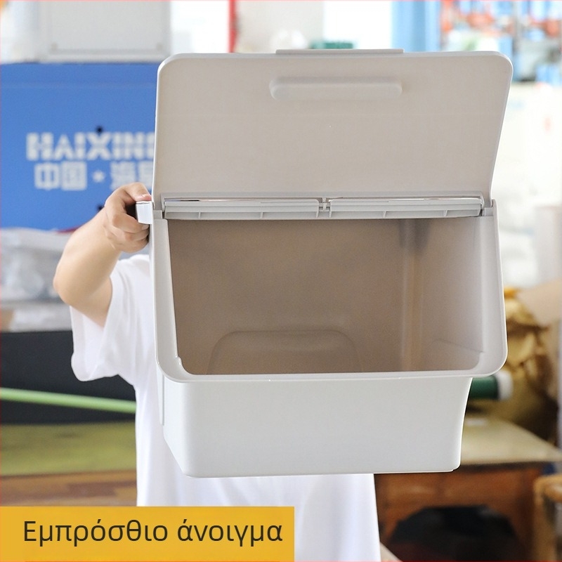 Κουτί αποθήκευσης με εμπρόσθιο άνοιγμα και σχέδιο «στόμας ιπποπόταμου», πολυλειτουργικός οργανωτής για ρούχα και μικροαντικείμενα, πολλαπλών επιπέδων, χωρητικότητα 30–40 L