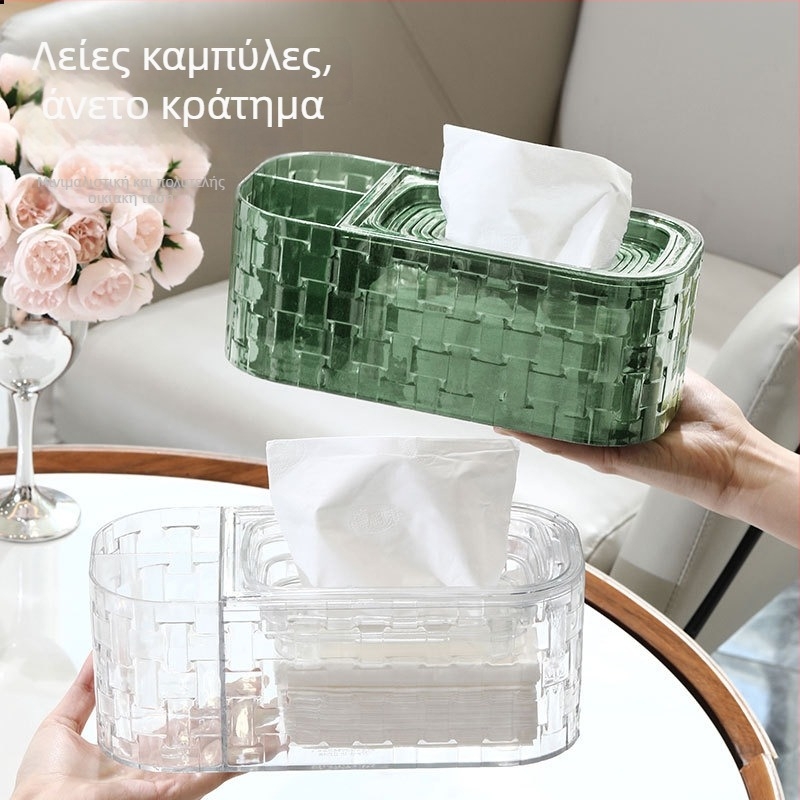 Κουτί χαρτομάντηλων με υφαντό φινίρισμα, υψηλής αισθητικής για οικία, σαλόνι και τραπεζάκι καφέ, δημιουργικός σκανδιναβικός σχεδιασμός