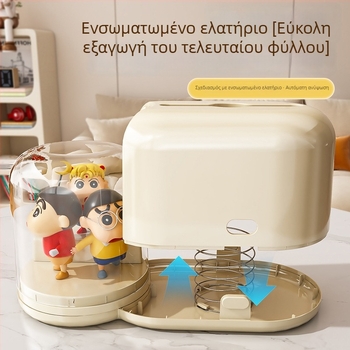 Πολυχρηστικό κουτί χαρτοπετσέτας γραφείου και κουτί αποθήκευσης φιγούρων με γλυκό σχέδιο