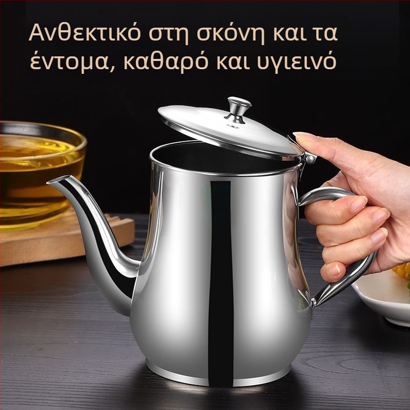 Μπουκάλι από ανοξείδωτο ατσάλι για λάδι και σάλτσα με φίλτρο – πολυλειτουργική φιάλη για μπαχαρικά στην κουζίνα, χωρίς διαρροές