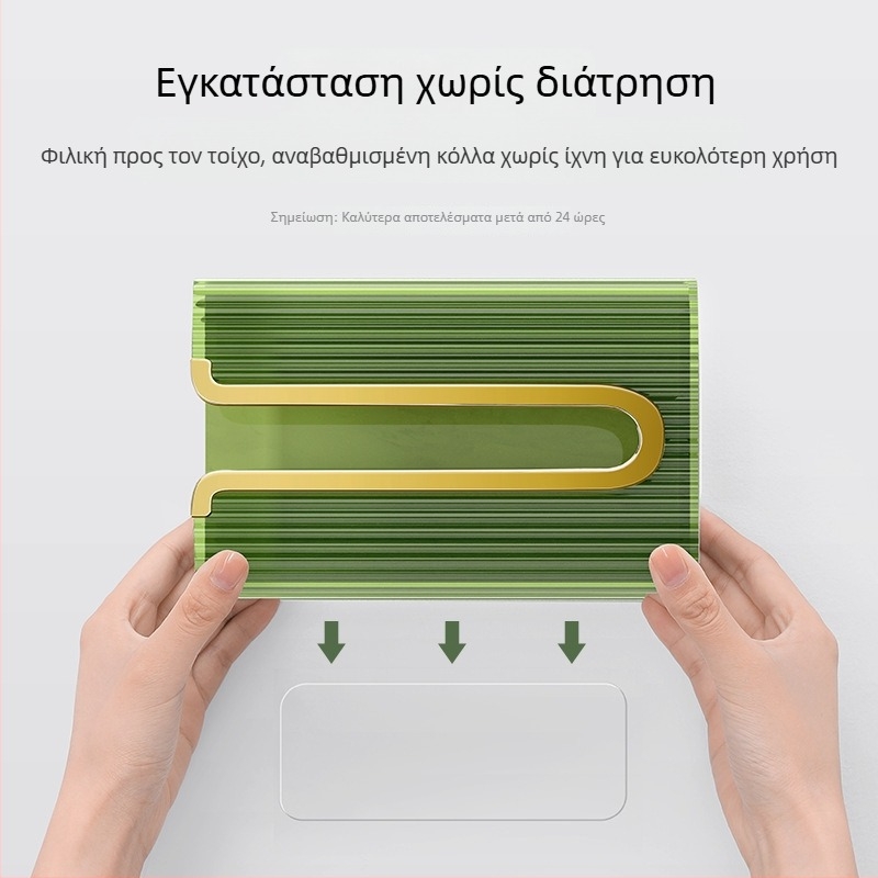 Κουτί χαρτοπετσέτων τοίχου από διαφανές ακρυλικό, μεγάλο, πολυλειτουργικό, λευκό