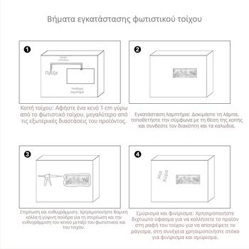 Εντοιχισμένο φωτιστικό τοίχου από γύψο με αισθητήρα κίνησης για διάδρομο και σκάλες – LED περιβαλλοντικό νυχτερινό φως, αισθητική δυναστείας Σονγκ