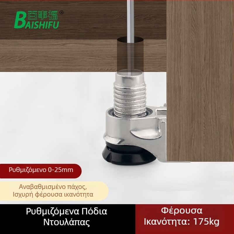 Ντουλάπα βαρέως τύπου με ρυθμιζόμενα πόδια ευθυγράμμισης και αντιολισθητικές βάσεις