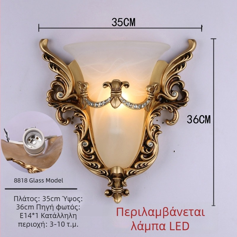 Φωτιστικό τοίχου ευρωπαϊκού στυλ με φτερά αγγέλου για σαλόνι, διάδρομο και υπνοδωμάτιο