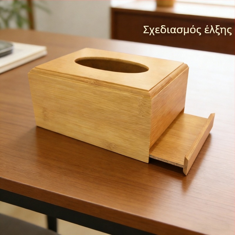 Μπαμπού κουτί χαρτοπετσέτας για οικιακή χρήση, σαλόνι, εστιατόριο και ξενοδοχείο, επιτραπέζιο κουτί χαρτοπετσετών